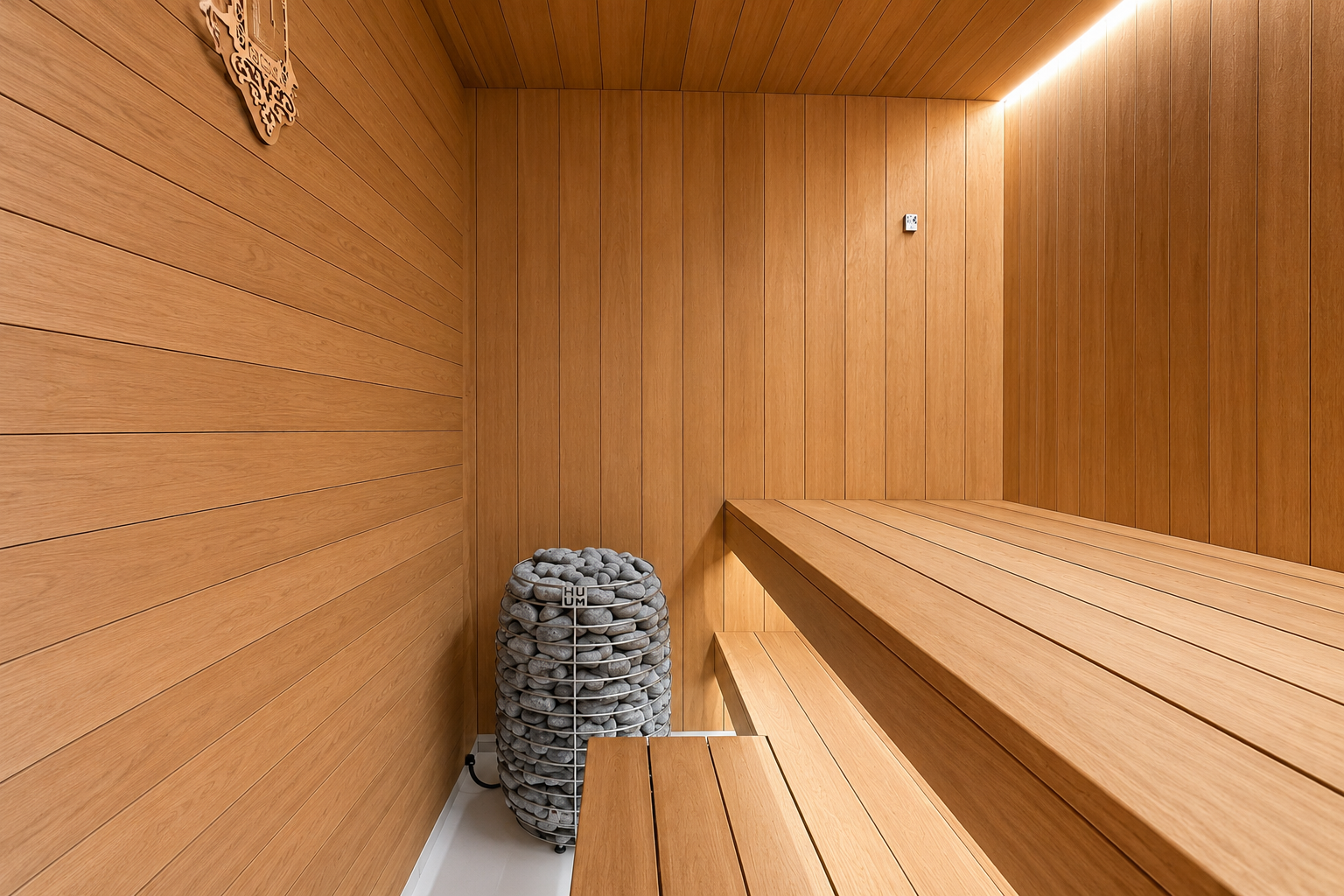 Custom Private Sauna in Cyprus — From an Empty Room to a Finished Sauna