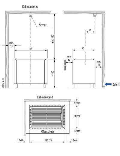 EOS Mega HD Commercial Sauna Heater ·  42 / 72 kW
