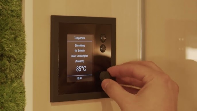 EOS EmoTec D Cloud Anthracite/Black – Premium Sauna Control Unit