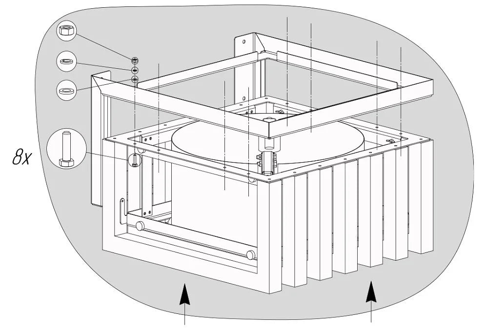 Обливной душ Sauflex Square Extreme Shower